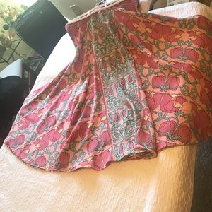 Tracy Reese Floral Silk Skirt